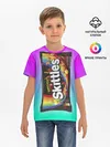 Детская базовая футболка / Skittles | Черный