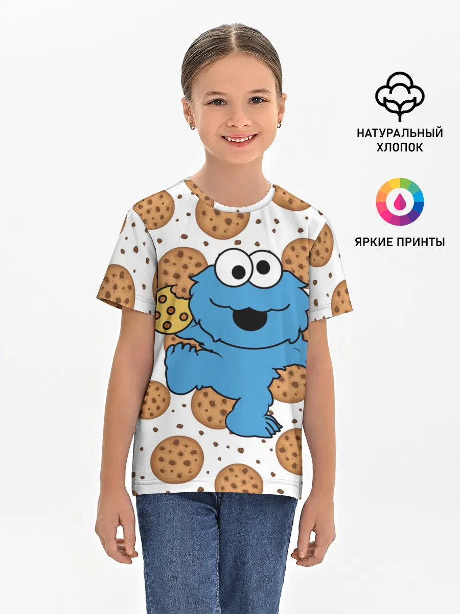 Детская базовая футболка / Cookie monster