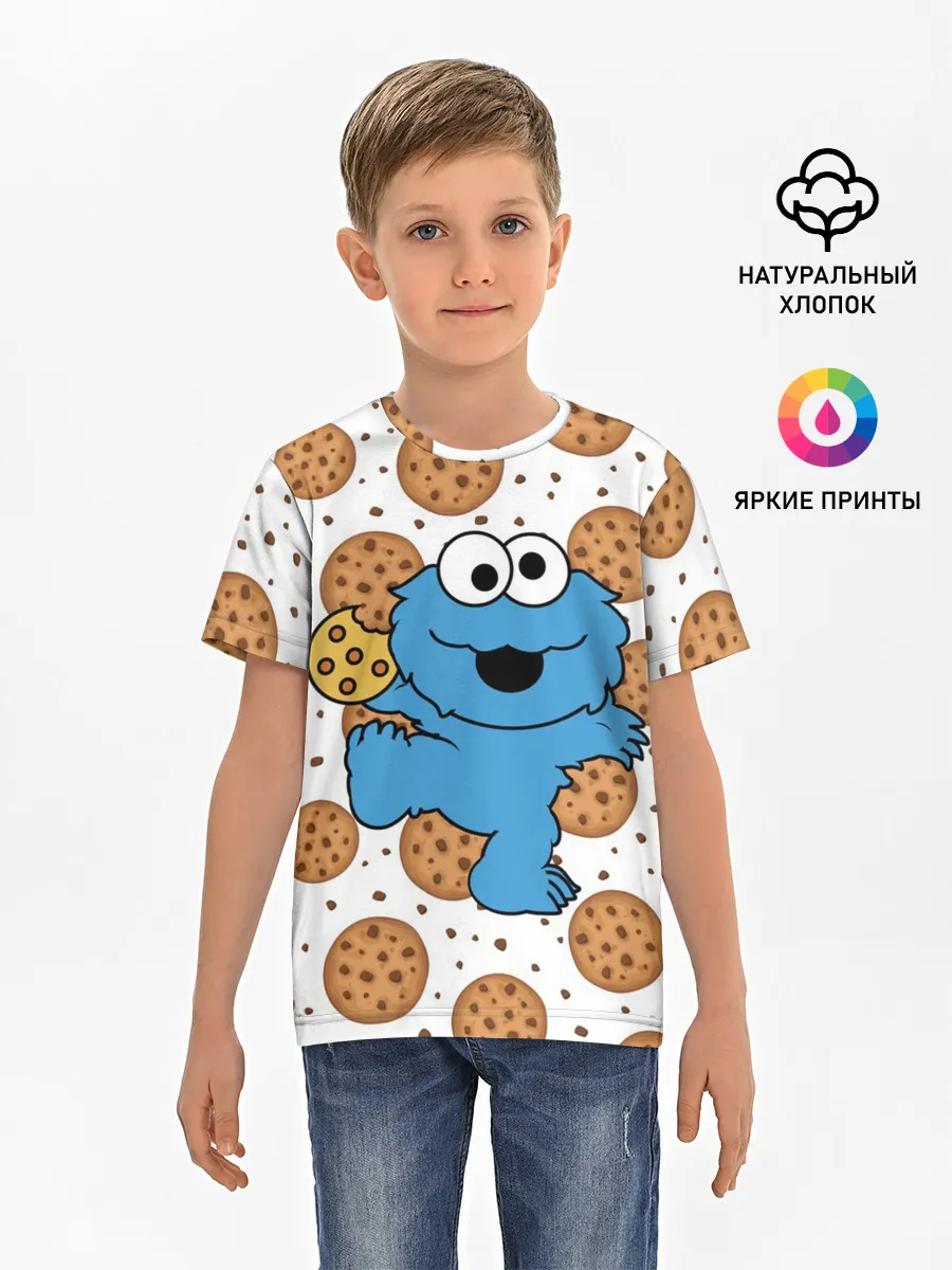 Детская базовая футболка / Cookie monster