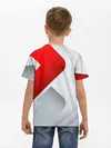 Детская базовая футболка / 3D SPORT STYLE RED / WHITE