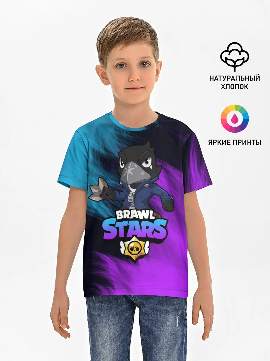 Детская базовая футболка / Brawl Stars CROW