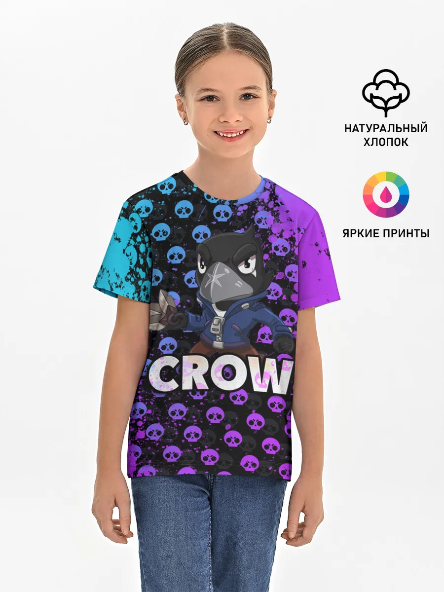 Детская базовая футболка / Brawl Stars CROW