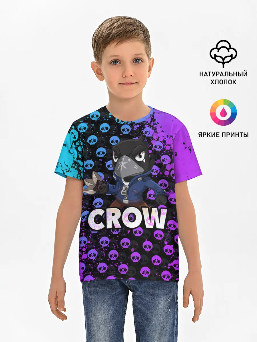 Детская базовая футболка / Brawl Stars CROW