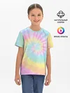 Детская базовая футболка / Pastel Tie Dye