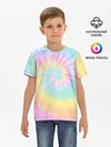 Детская базовая футболка / Pastel Tie Dye