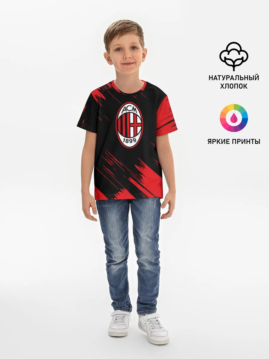 Детская базовая футболка / AC MILAN.