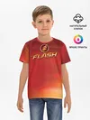 Детская базовая футболка / The Flash Logo Pattern