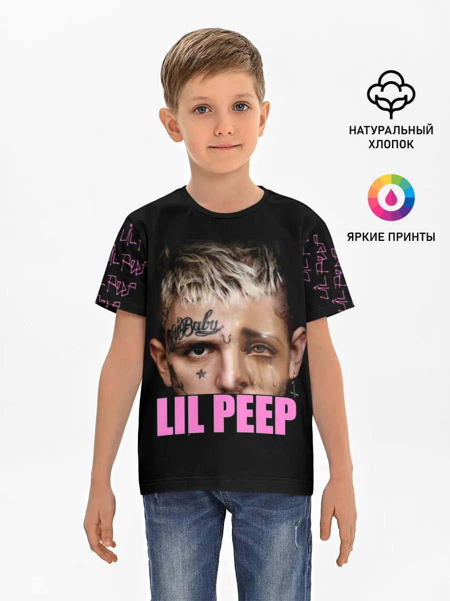 Детская базовая футболка / Lil Peep