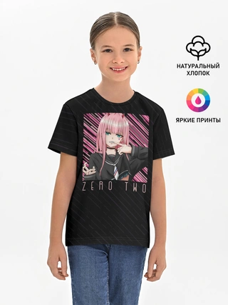 Детская базовая футболка / Zero Two в квадрате