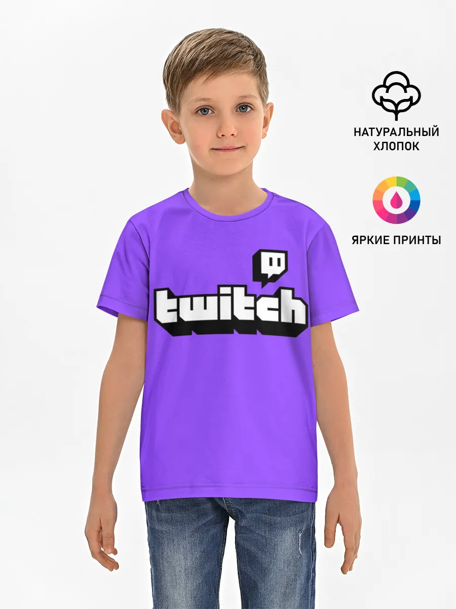 Детская базовая футболка / Twitch