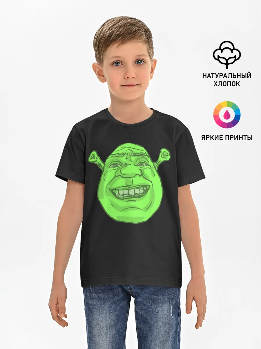 Детская базовая футболка / Shreks Face