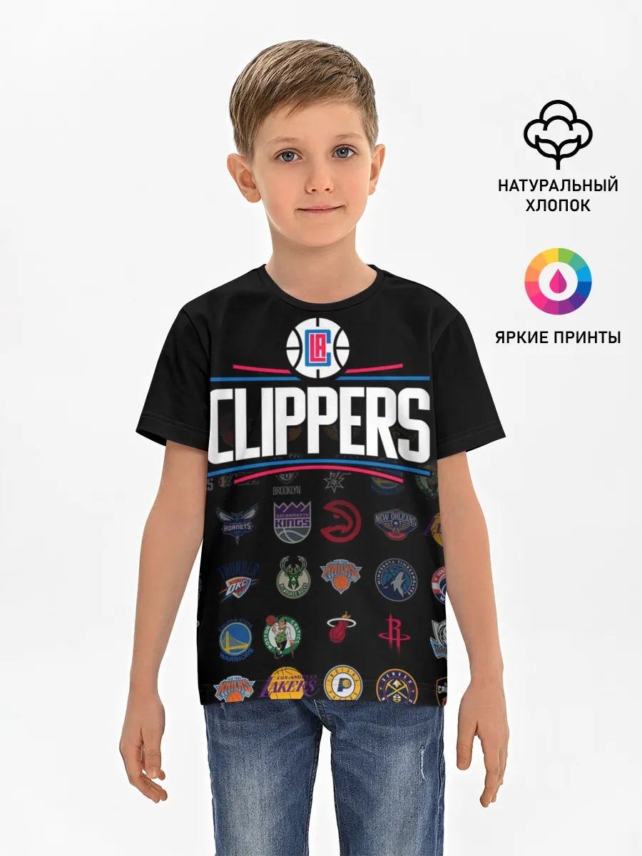 Детская базовая футболка / Los Angeles Clippers (2)