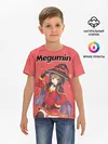 Детская базовая футболка / Megumin показывает силу