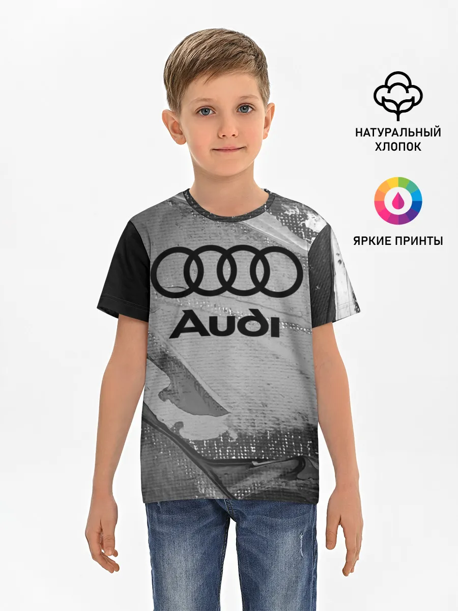 Детская базовая футболка / AUDI / АУДИ