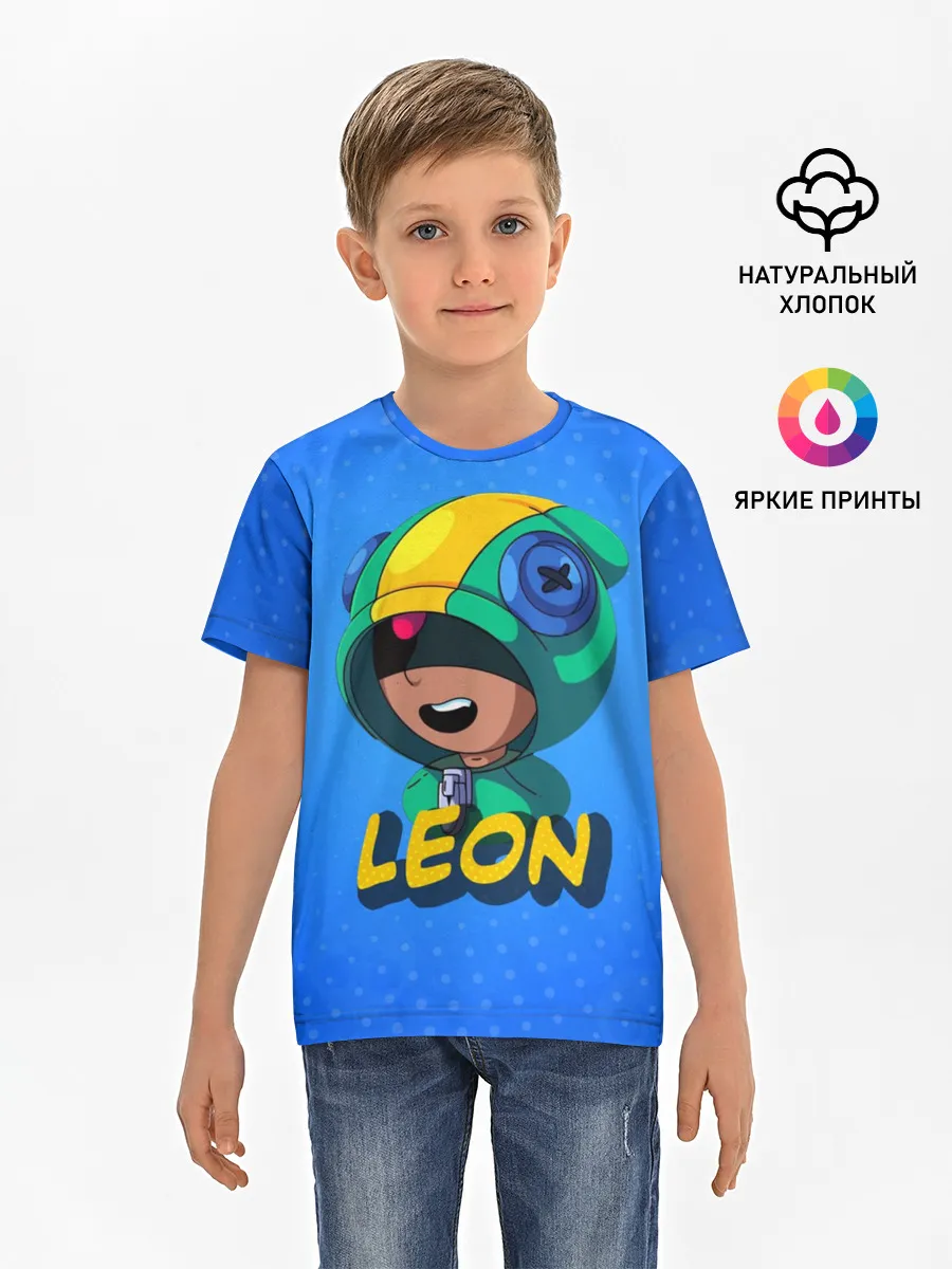 Детская базовая футболка / BRAWL STARS LEON