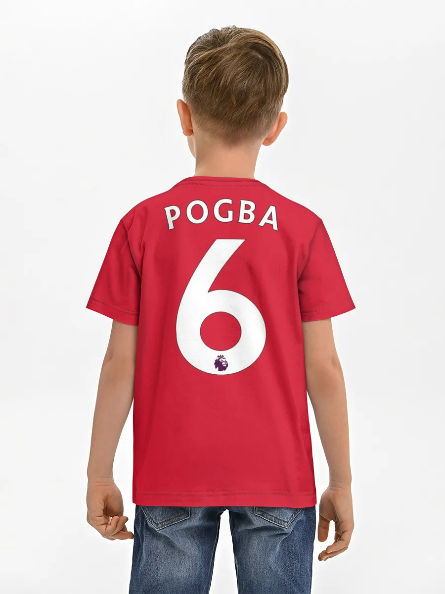 Детская базовая футболка / Pogba home 19-20