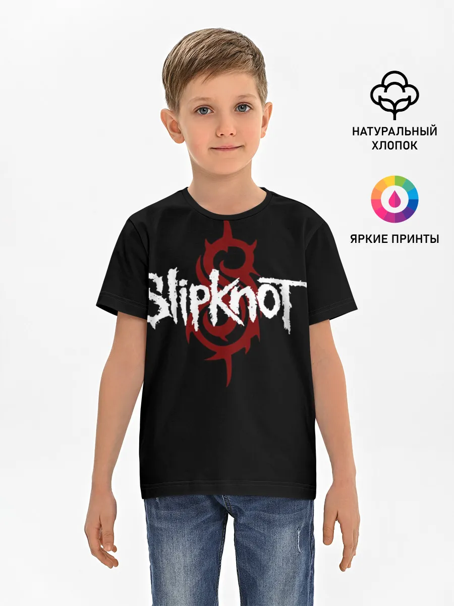 Детская базовая футболка / Slipknot Надпись