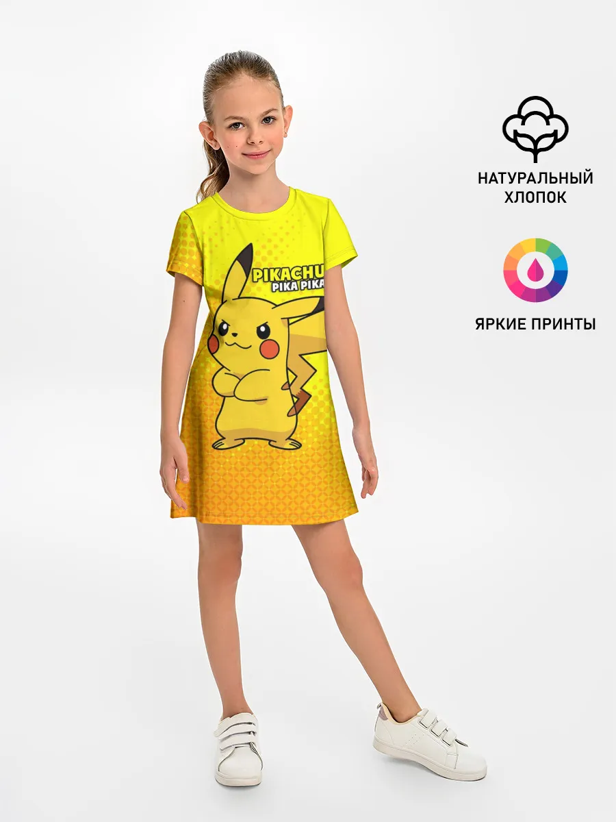 Детское платье / Pikachu Pika Pika