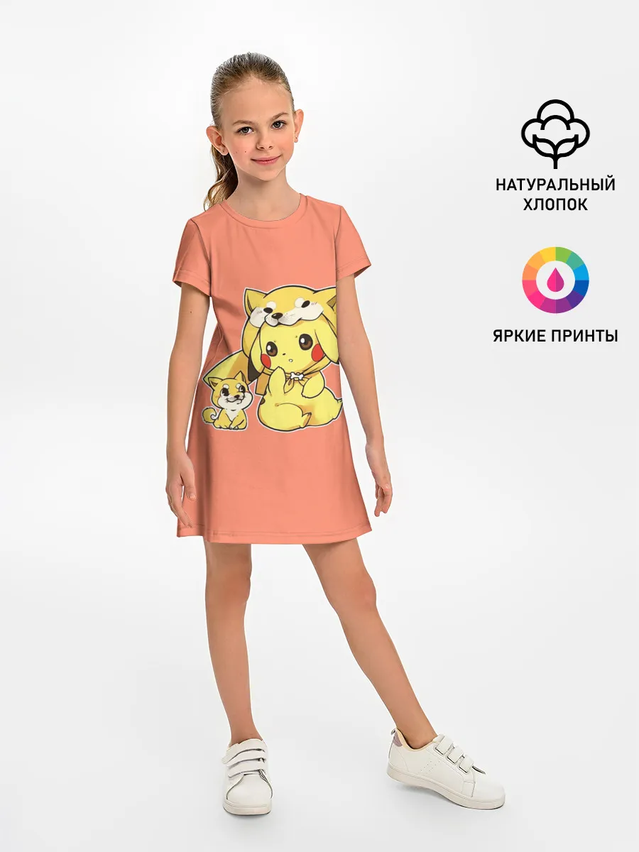 Детское платье / Pikachu Pika Pika