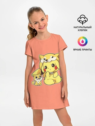 Детское платье / Pikachu Pika Pika