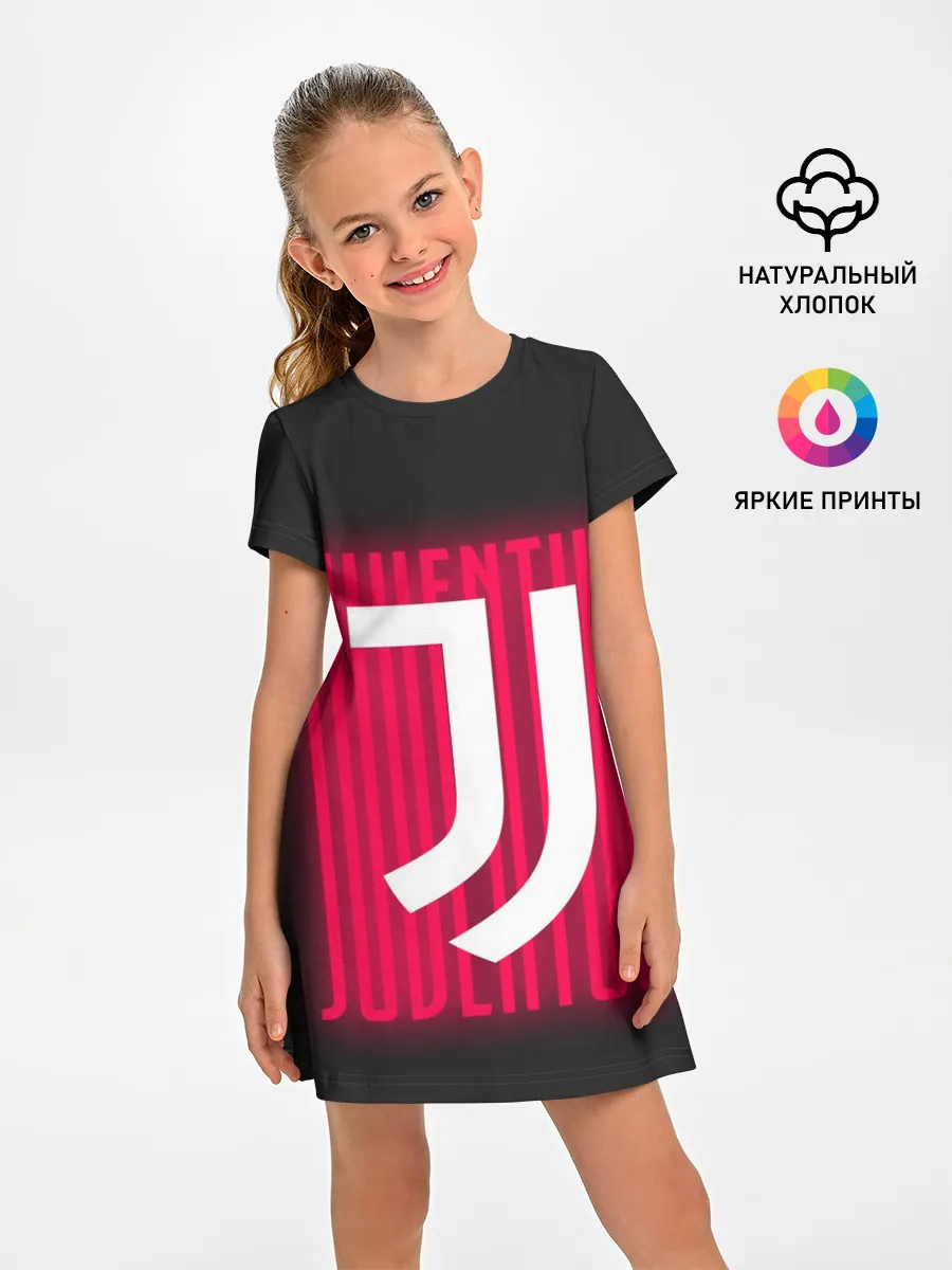 Детское платье / JUVENTUS / ЮВЕНТУС / НЕОН