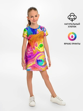 Детское платье / TIE DYE | ЯРКИЕ КРАСКИ