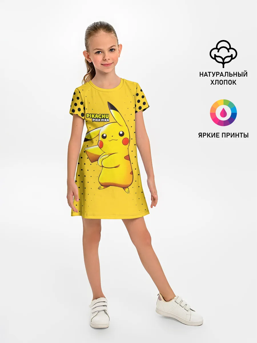 Детское платье / Pikachu Pika Pika