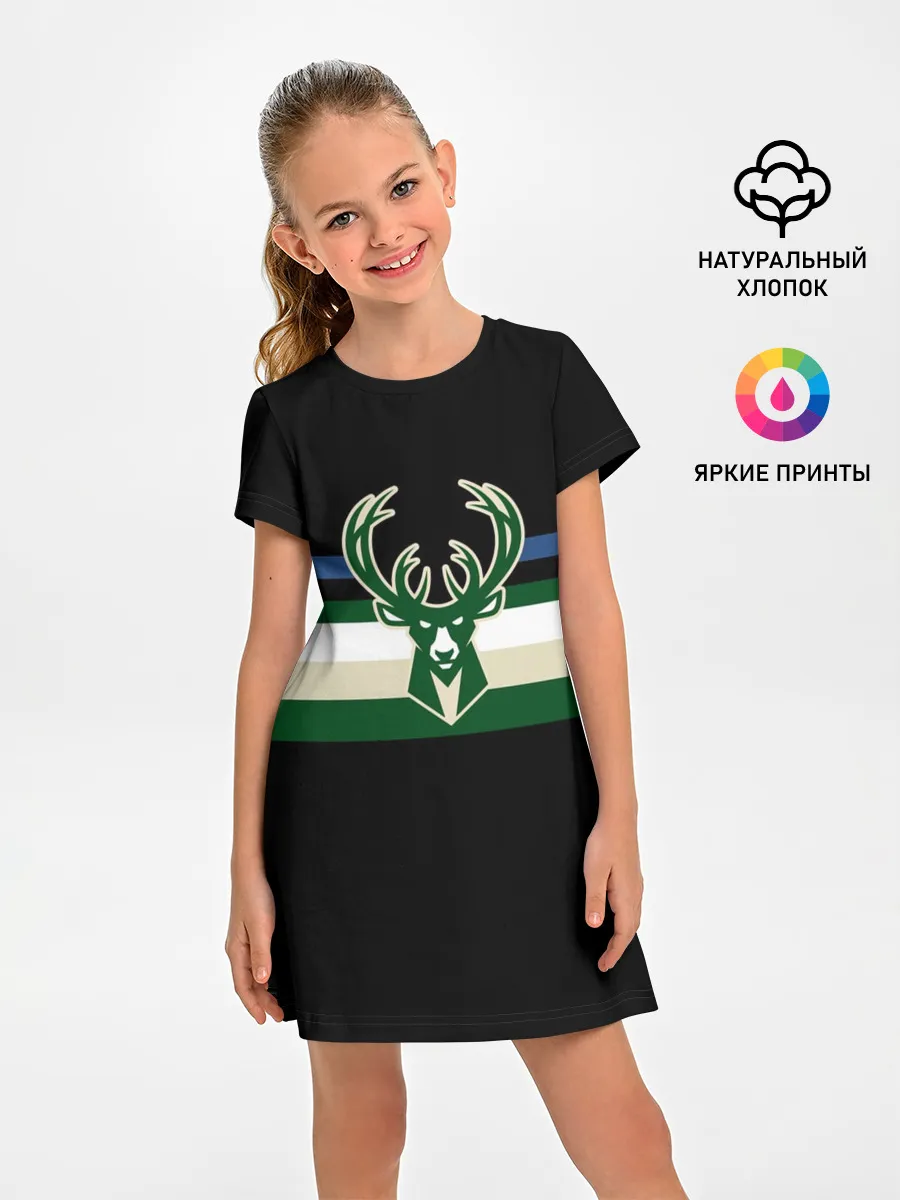 Детское платье / Milwaukee Bucks форма. Statement Edition