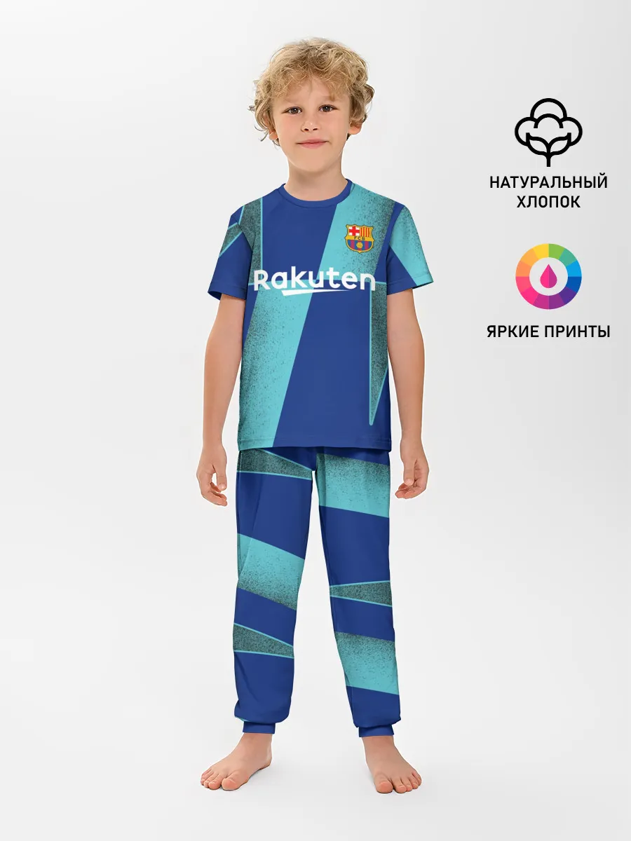 Детская пижама с брюками / Barcelona PreMatch kit