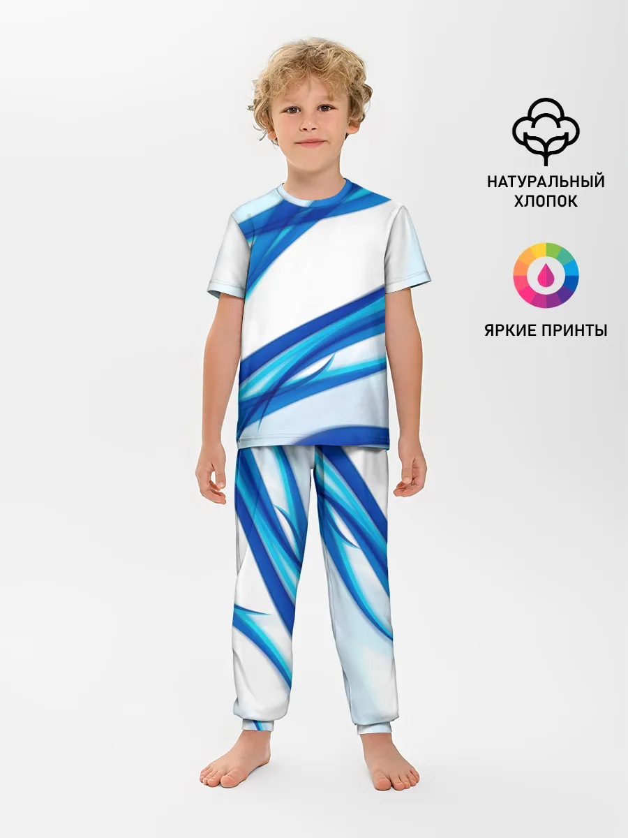 Детская пижама с брюками / STRIPES BLUE