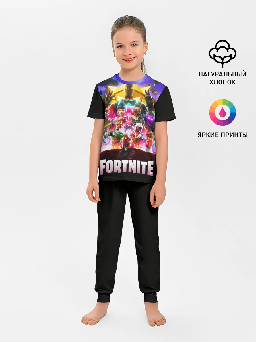 Детская пижама с брюками / Fortnite Королевская Битва