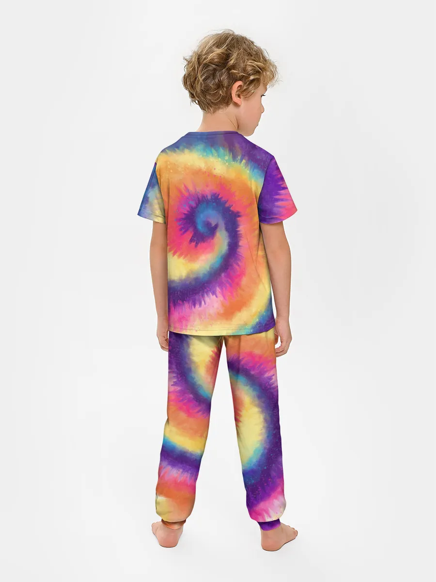 Детская пижама с брюками / TIE-DYE MULTICOLOR