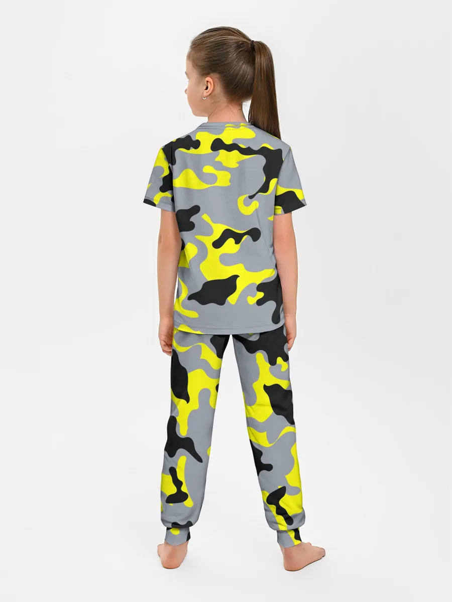 Детская пижама с брюками / Yellow camouflage