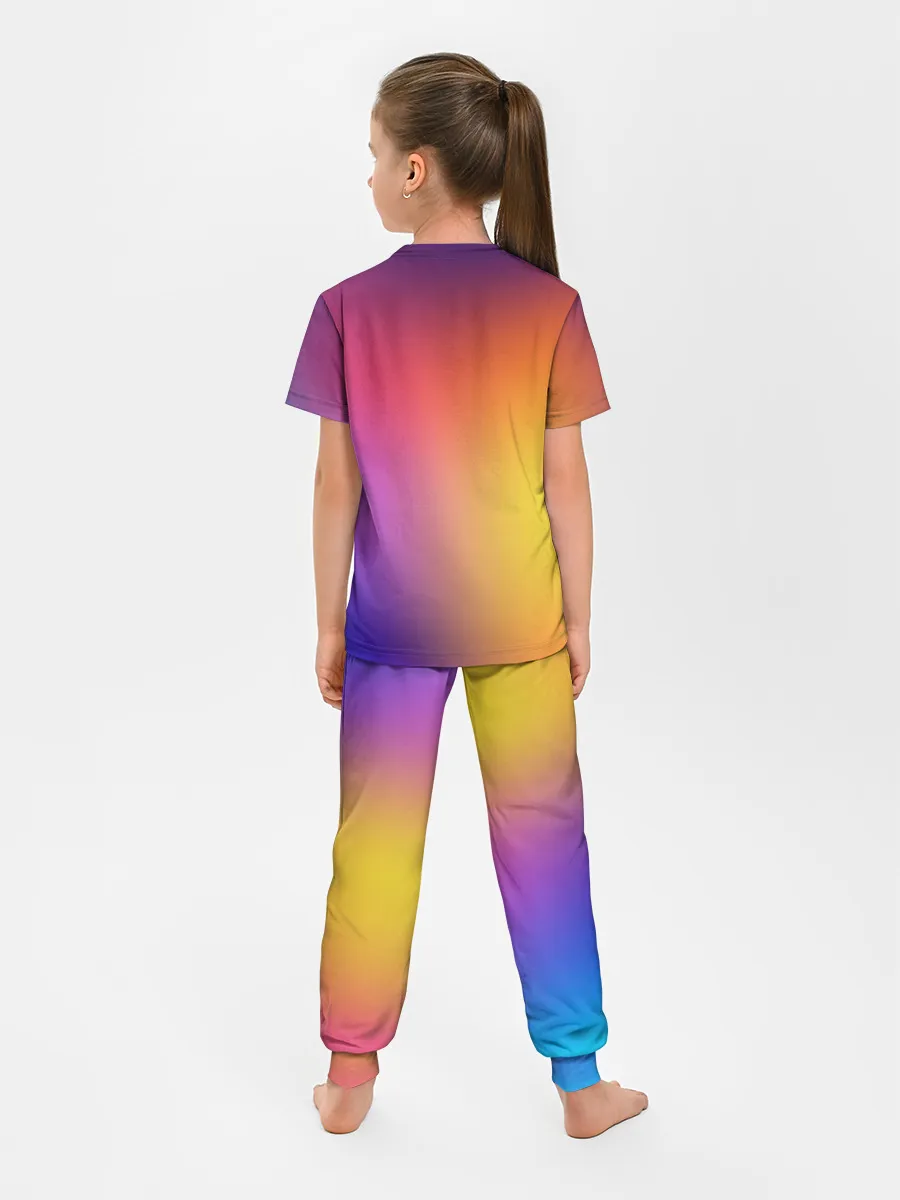 Детская пижама с брюками / Abstract gradient colors