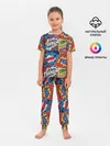 Детская пижама с брюками / Pop art pattern