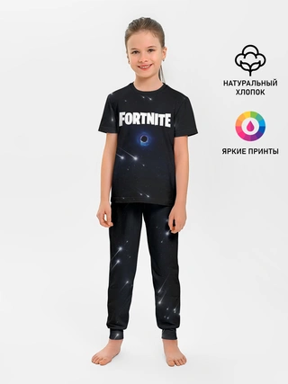 Детская пижама с брюками / Fortnite black hole