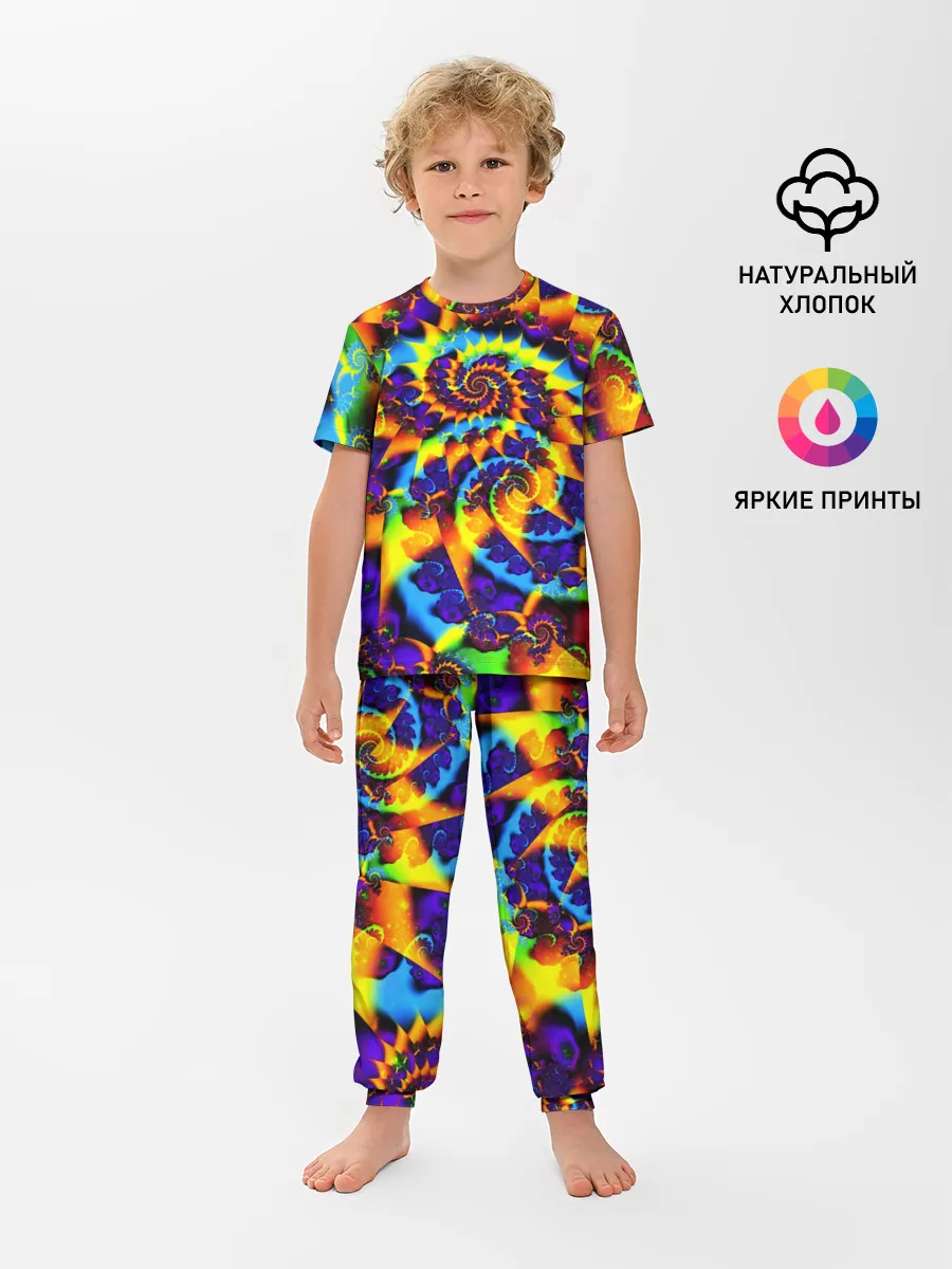 Детская пижама с брюками / TIE-DYE COLOR