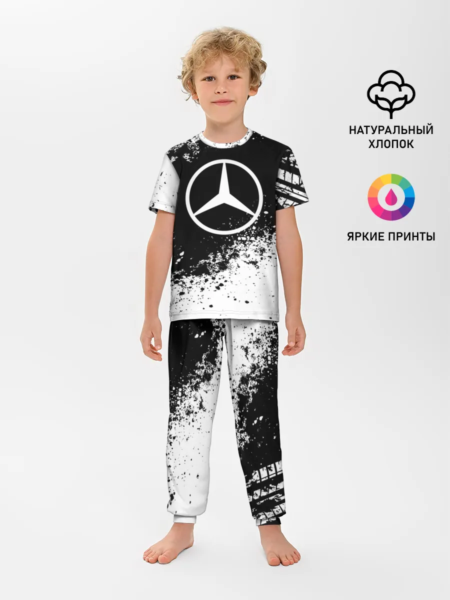 Детская пижама с брюками / Mercedes abstract sport