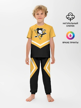 Детская пижама с брюками / Pittsburgh Penguins (Форма 1)