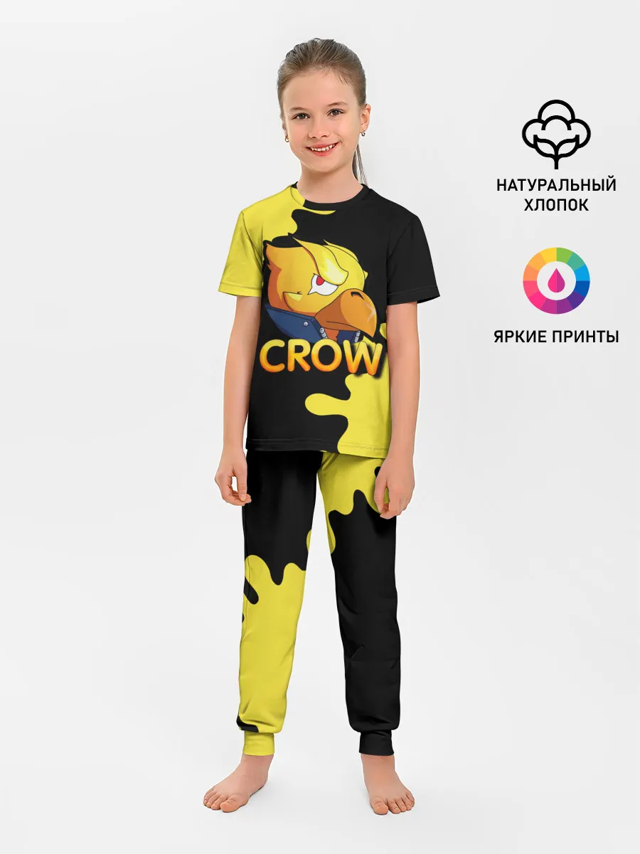 Детская пижама с брюками / Crow (Brawl Stars)