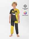 Детская пижама с брюками / Yellow and Black Emoji