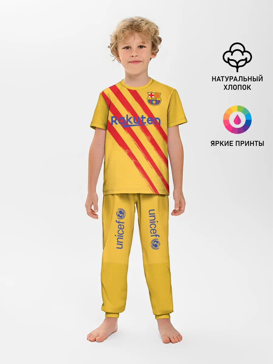 Детская пижама с брюками / Barcelona 4-th kit 19-20