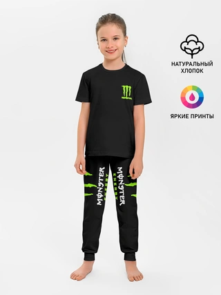 Детская пижама с брюками / MONSTER ENERGY (+спина) (Z)