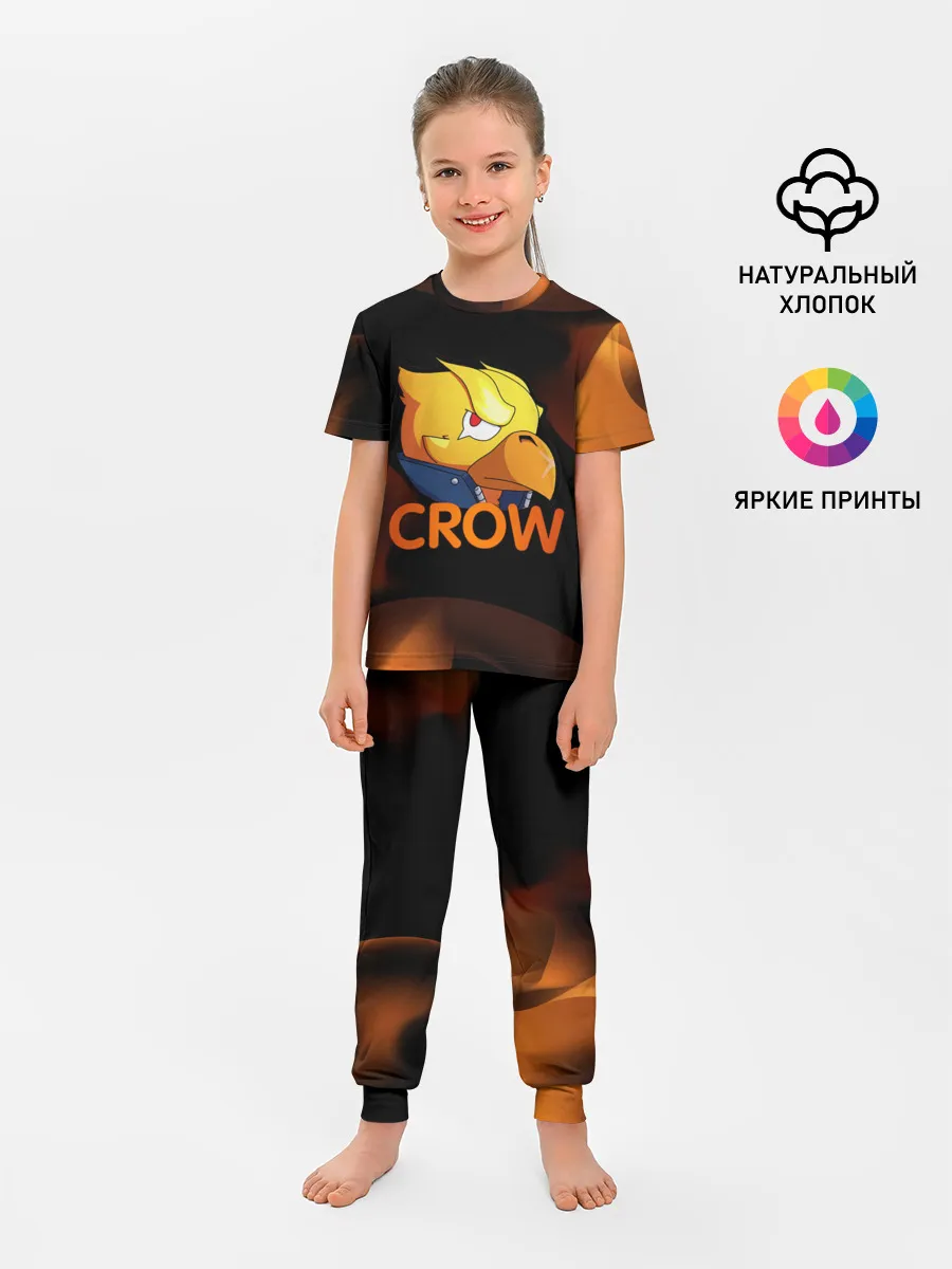 Детская пижама с брюками / Crow (Brawl Stars)