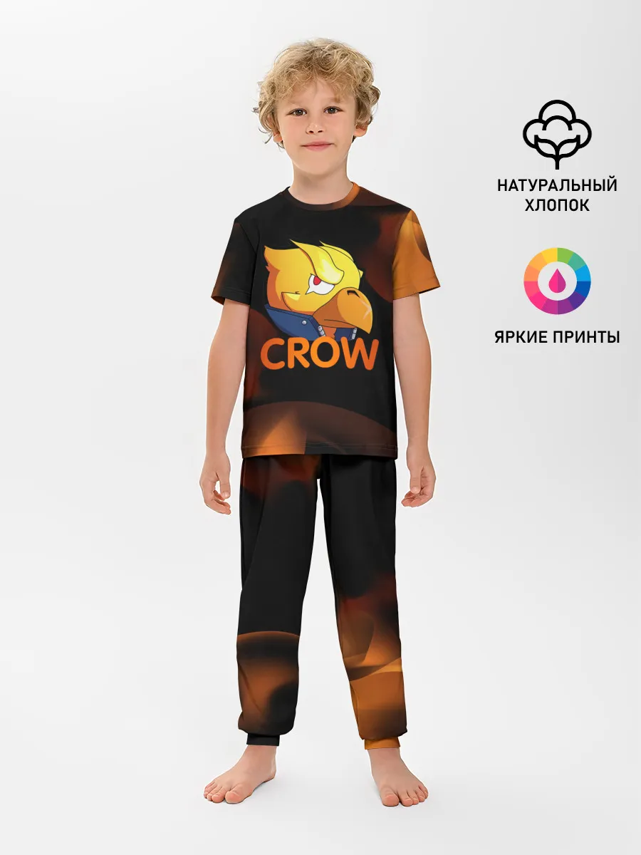 Детская пижама с брюками / Crow (Brawl Stars)