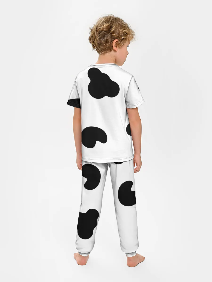 Детская пижама с брюками / Cow print