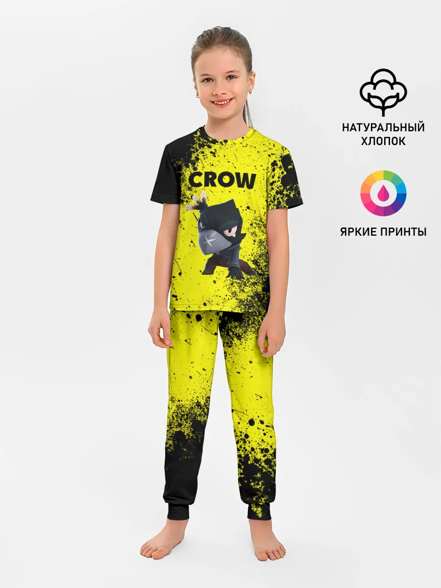 Детская пижама с брюками / Brawl Stars CROW