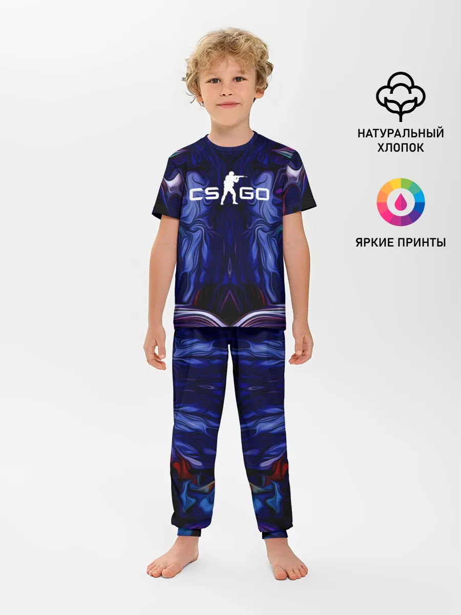 Детская пижама с брюками / CS GO WAVES SKIN