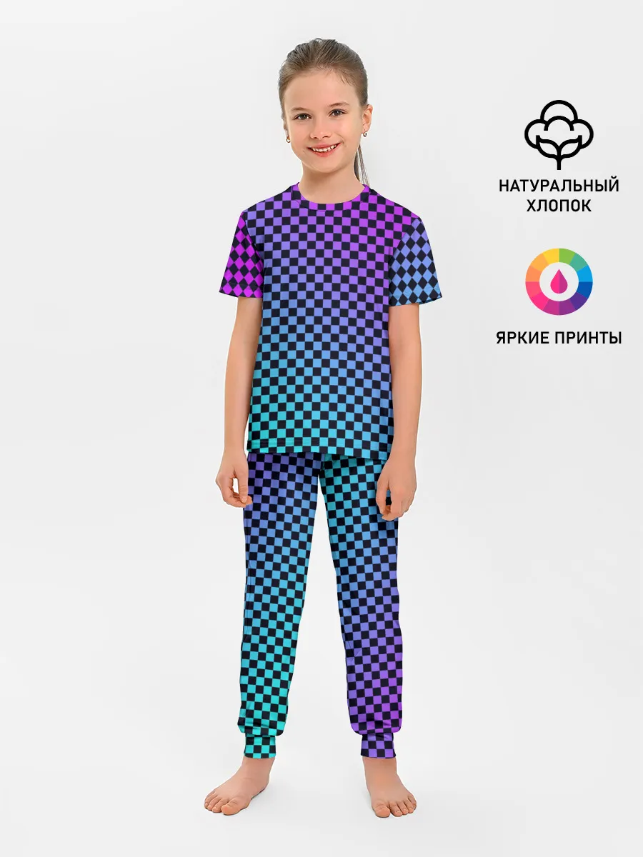 Детская пижама с брюками / Checkerboard gradient