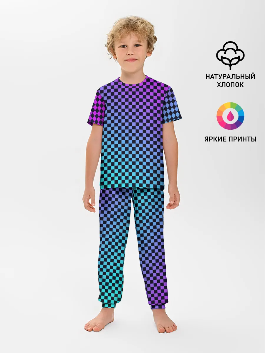 Детская пижама с брюками / Checkerboard gradient